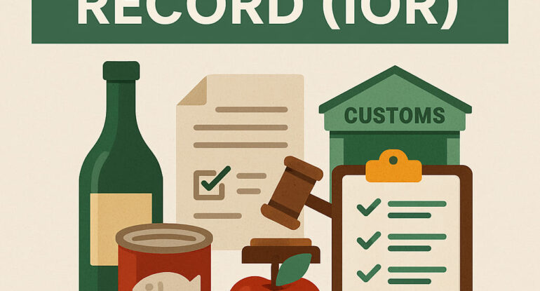 Importer of Record for F&B Brands (1)