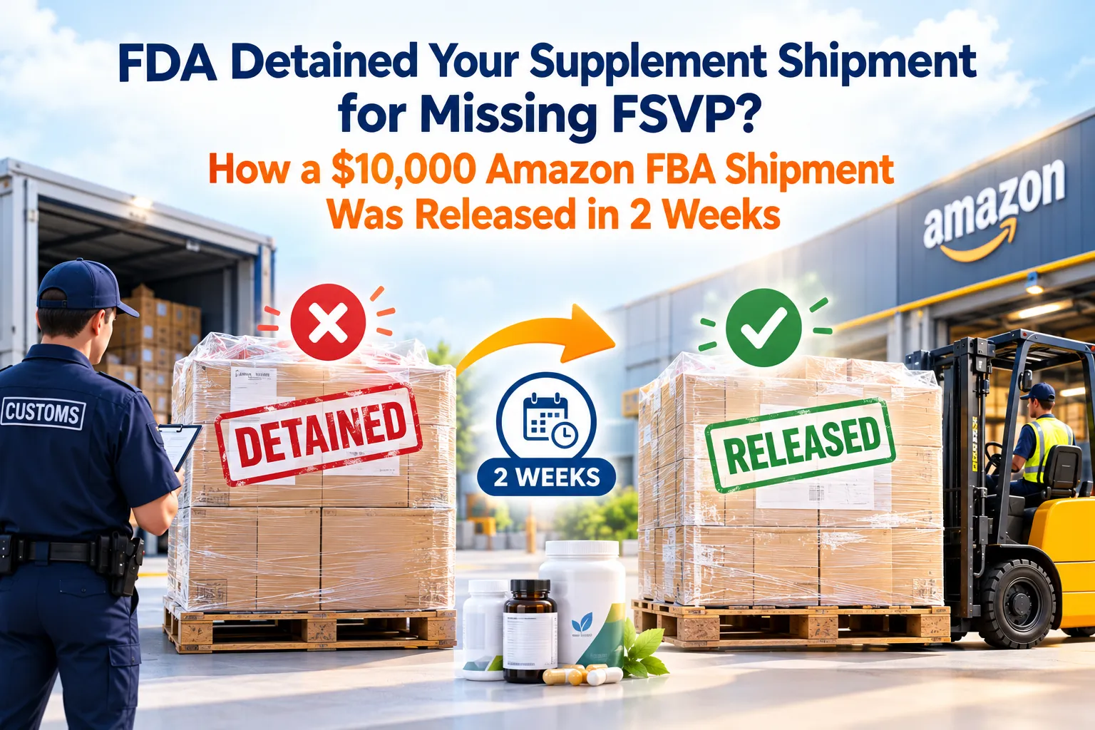 FDA Detained Your Supplement Shipment for Missing FSVP How a $10,000 Amazon FBA Shipment Was Released in 2 Weeks