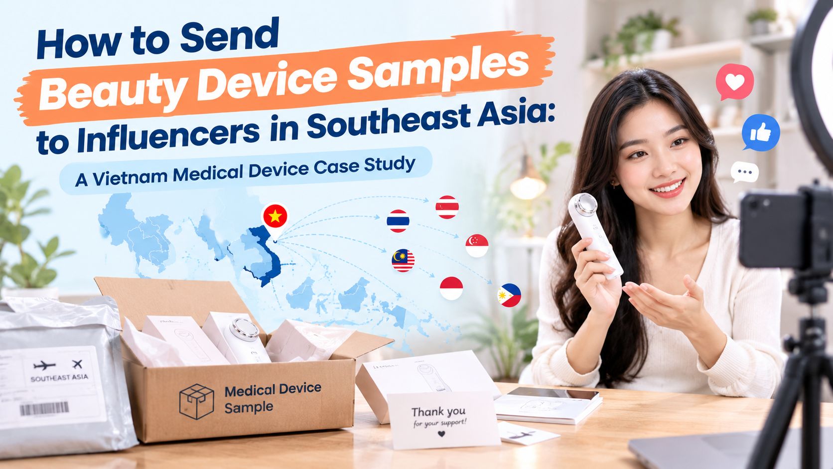 How to Send Beauty Device Samples to Influencers in Southeast Asia A Vietnam Medical Device Case Study (1)